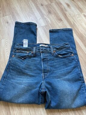 Levi's Dark Blue Straight Leg Men's Jeans